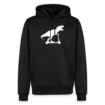 escooter - Männer Premium Bio Hoodie - Schwarz - Vorne - Nico (187cm)