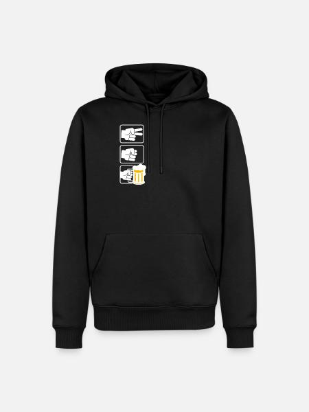 blockedName - Männer Premium Bio Hoodie - Schwarz