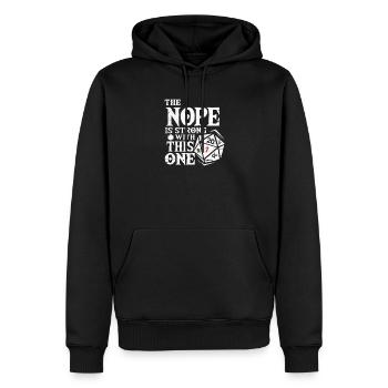 D20 Dice Fantasy Jeu de rôle Cadeau de jeu de rôle - Sweat à capuche Premium bio Homme - noir - Devant - Nico (187cm)