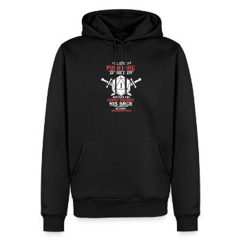 D20 Dice Fantasy Jeu de rôle Cadeau de jeu de rôle - Sweat à capuche Premium bio Homme - noir - Devant - Nico (187cm)