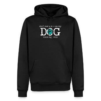 Hunde-Agility - Männer Premium Bio Hoodie - Schwarz - Vorne - Nico (187cm)