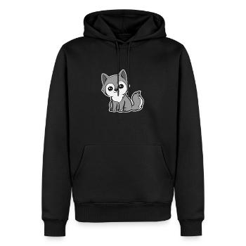 Sweet Wolf - Sweat à capuche Premium bio Homme - noir - Devant - Nico (187cm)