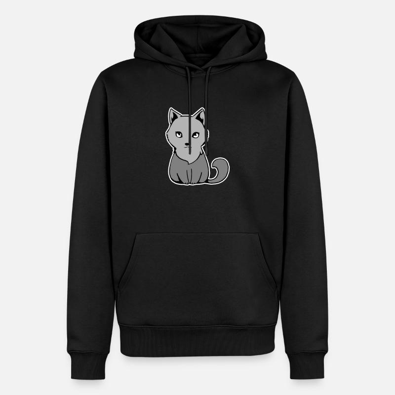 Petit loup - Sweat à capuche Premium bio Homme - noir