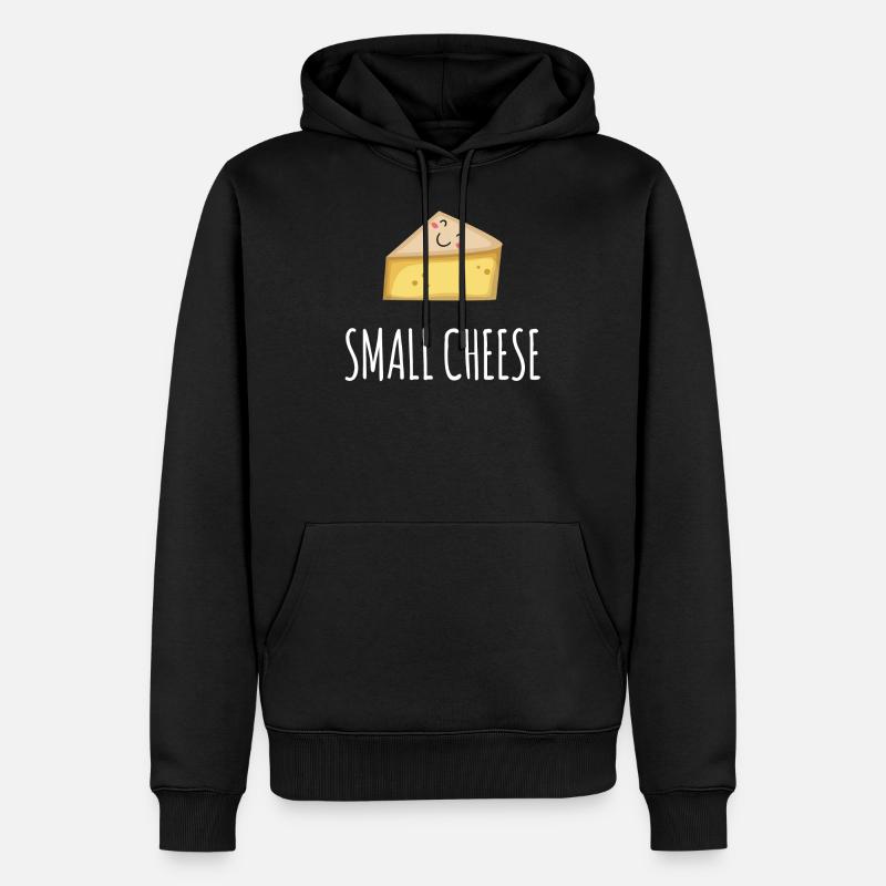 Kleiner Käse - Männer Premium Bio Hoodie - Schwarz