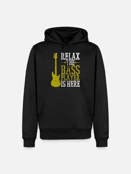 Bass guitarist - Men’s Premium Organic Hoodie - black