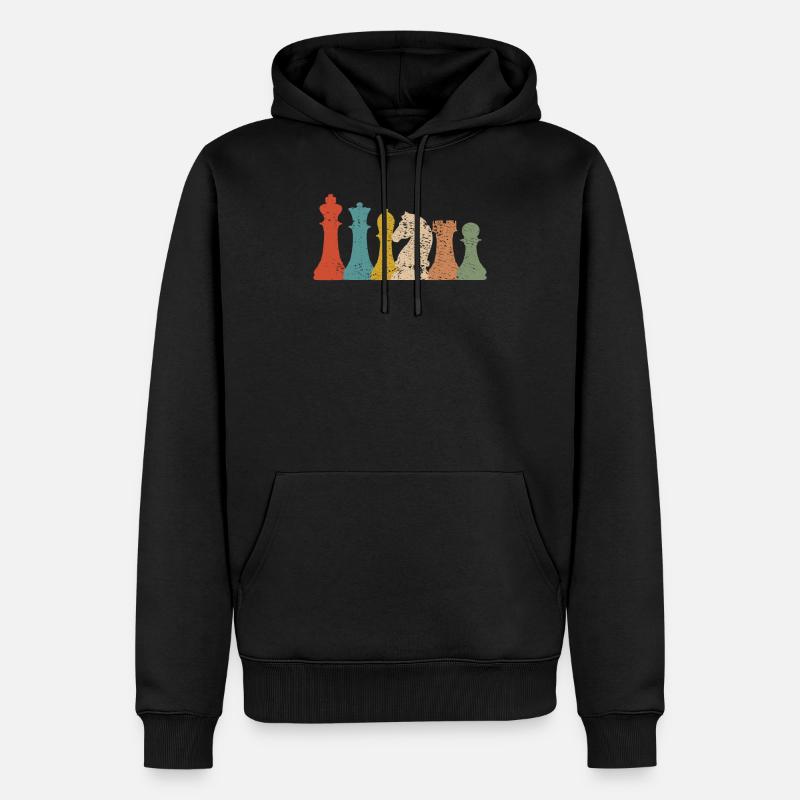 Schach - Männer Premium Bio Hoodie - Schwarz