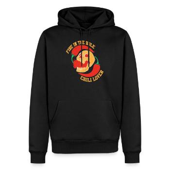 Chili Scharf Essen Jalapenos Scoville Chilischote - Männer Premium Bio Hoodie - Schwarz - Vorne - Nico (187cm)