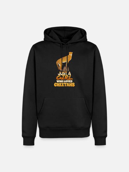 guépard - Sweat à capuche Premium bio Homme - noir