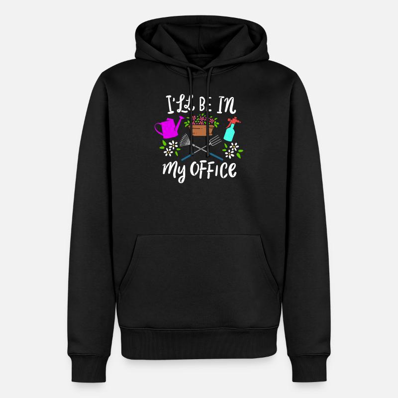 Gartenarbeit - Männer Premium Bio Hoodie - Schwarz
