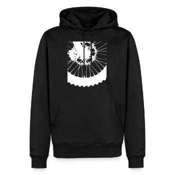 Motorcycle motorcycle tire race spokes motocross - Men’s Premium Organic Hoodie - black - Front - Nico (187cm)