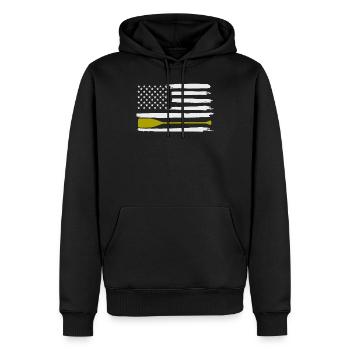 Rudern Rudern Rudern - Männer Premium Bio Hoodie - Schwarz - Vorne - Nico (187cm)