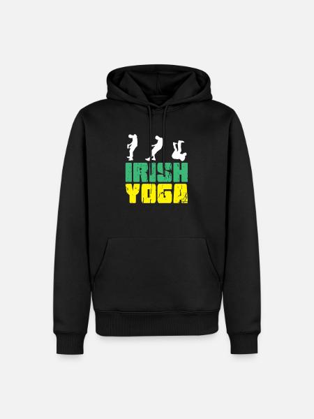 The Irish Yoga - Männer Premium Bio Hoodie - Schwarz