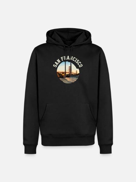 San Francisco - Men’s Premium Organic Hoodie - black