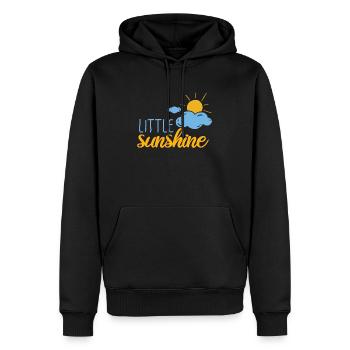 Petit rayon de soleil - Sweat à capuche Premium bio Homme - noir - Devant - Nico (187cm)