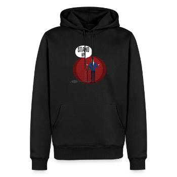 Cooles Komödien- oder Schauspielergeschenk - Männer Premium Bio Hoodie - Schwarz - Vorne - Nico (187cm)