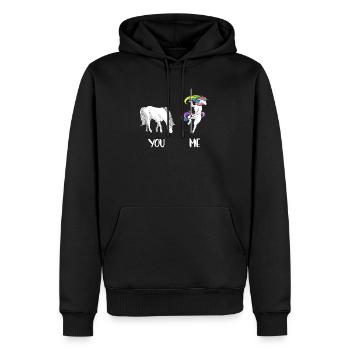 You Me LGBT Einhorn LGBTQ Aktivist homosexuell - Männer Premium Bio Hoodie - Schwarz - Vorne - Nico (187cm)