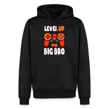 Ascended to the big brother - Men’s Premium Organic Hoodie - black - Front - Nico (187cm)