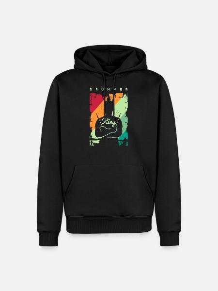 Drums Gift Drummer Percussion - Men’s Premium Organic Hoodie - black