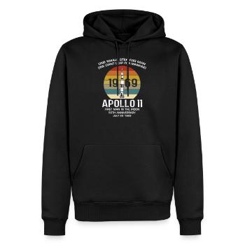 Apollo 11 1969 - Männer Premium Bio Hoodie - Schwarz - Vorne - Nico (187cm)