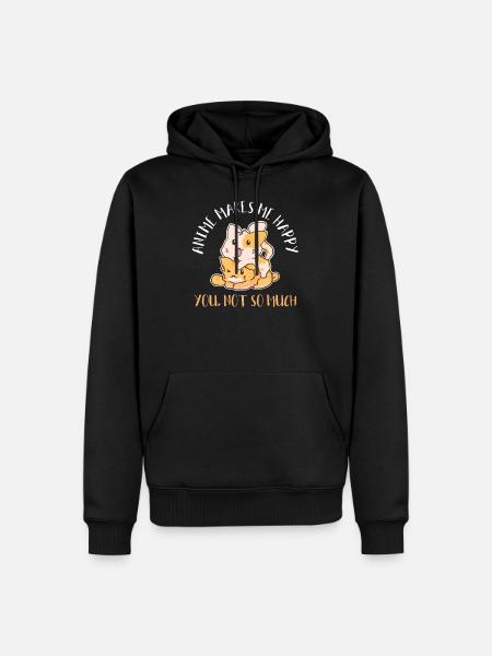 Anime - Men’s Premium Organic Hoodie - black