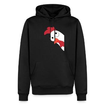 Huhn Hühner Hühnerstall Ei Bunt Henne Hahn - Männer Premium Bio Hoodie - Schwarz - Vorne - Nico (187cm)