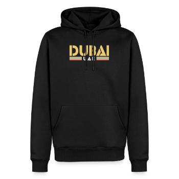 Dubai - Männer Premium Bio Hoodie - Schwarz - Vorne - Nico (187cm)