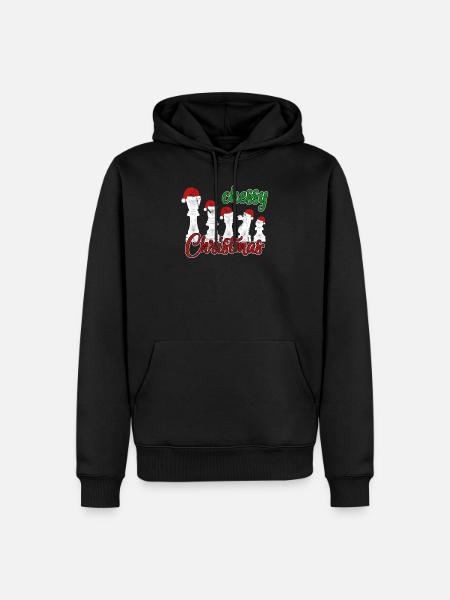 Christmas Gift Chess Gift Idea - Men’s Premium Organic Hoodie - black