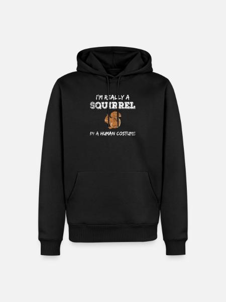 Squirrel costume - Men’s Premium Organic Hoodie - black