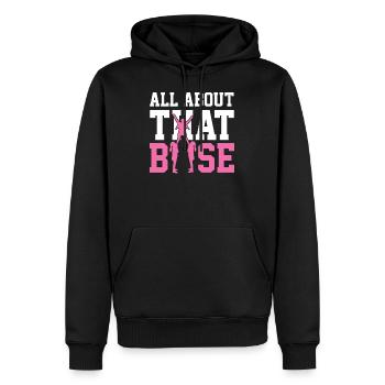 Cheerleading - Sweat à capuche Premium bio Homme - noir - Devant - Nico (187cm)