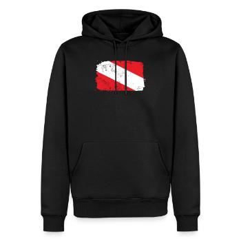 Plongée - Scuba Diving Plongée Cadeau - Sweat à capuche Premium bio Homme - noir - Devant - Nico (187cm)