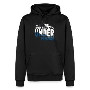 Plongée sous pression Diver Scuba Diving Gift - Sweat à capuche Premium bio Homme - noir - Devant - Nico (187cm)