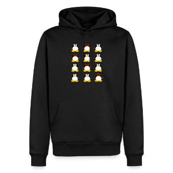 Penguins penguin - Men’s Premium Organic Hoodie - black - Front - Nico (187cm)