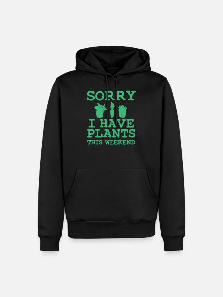 Jardinage Proverbe - Sweat à capuche Premium bio Homme - noir
