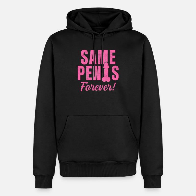 Same Penis forever - Sweat à capuche Premium bio Homme - noir