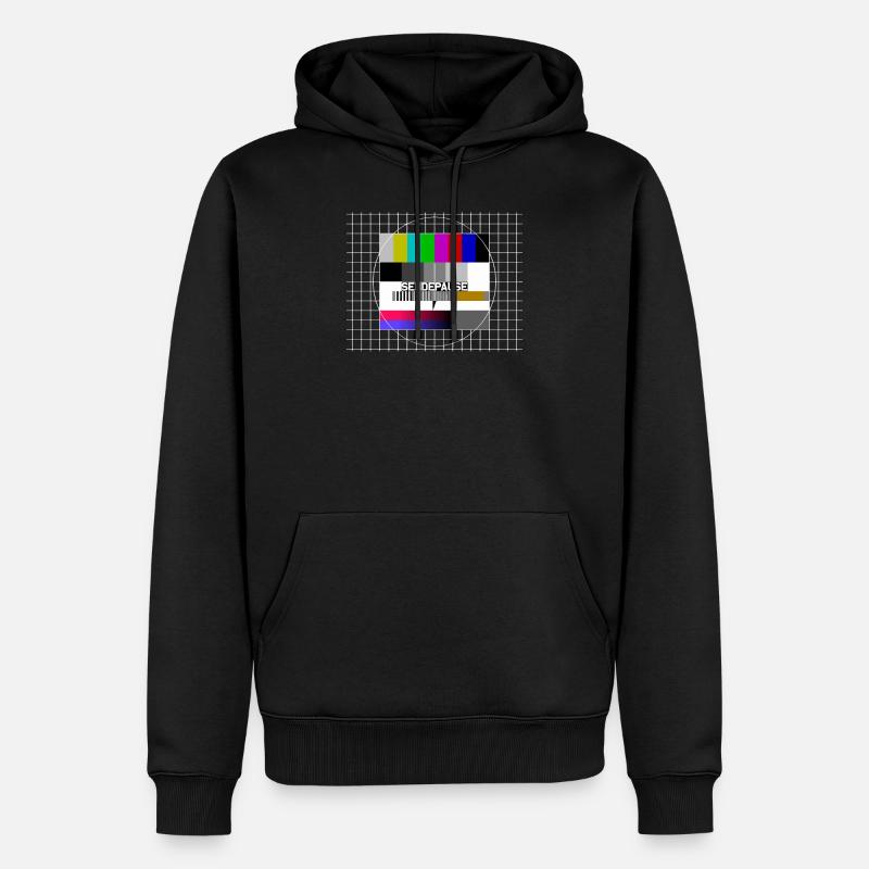 Image de test Pause - Sweat à capuche Premium bio Homme - noir