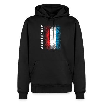Luxembourg - Sweat à capuche Premium bio Homme - noir - Devant - Nico (187cm)