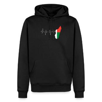 Madagaskar - Männer Premium Bio Hoodie - Schwarz - Vorne - Nico (187cm)