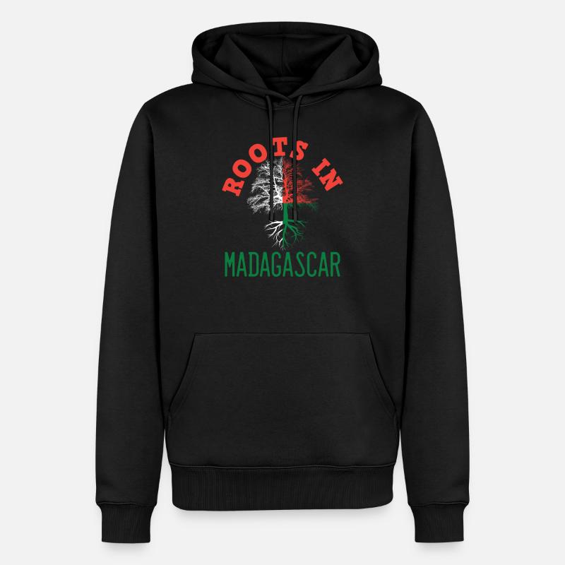 Madagaskar - Männer Premium Bio Hoodie - Schwarz