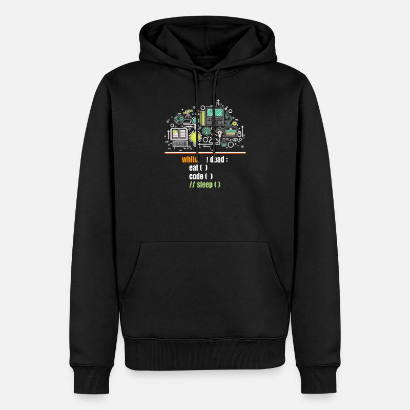 Programmierer - Männer Premium Bio Hoodie - Schwarz