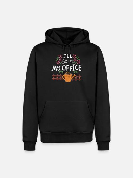 Gartenarbeit - Männer Premium Bio Hoodie - Schwarz