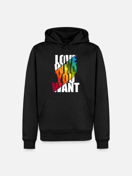 Gay Pride - Sweat à capuche Premium bio Homme - noir