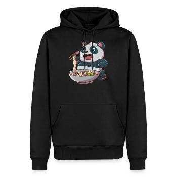 Ramen Pandabär - Sweat à capuche Premium bio Homme - noir - Devant - Nico (187cm)