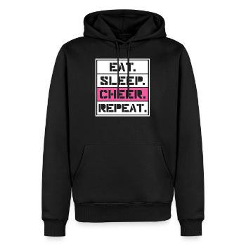 Cheerleading - Männer Premium Bio Hoodie - Schwarz - Vorne - Nico (187cm)