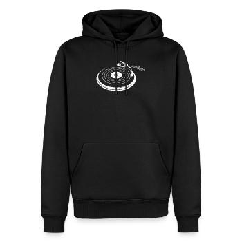 Vinyl Record - Turntable DJ Gift - Men’s Premium Organic Hoodie - black - Front - Nico (187cm)