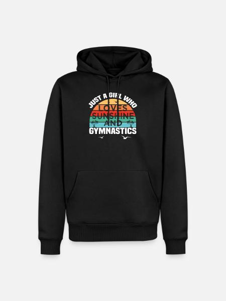do gymnastics - Men’s Premium Organic Hoodie - black