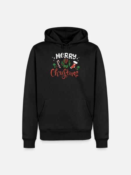 Merry Christmas - Men’s Premium Organic Hoodie - black