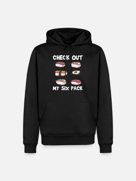 sushi - Men’s Premium Organic Hoodie - black