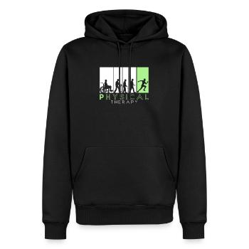 Physical Therapie / Physiotherapie - Männer Premium Bio Hoodie - Schwarz - Vorne - Nico (187cm)