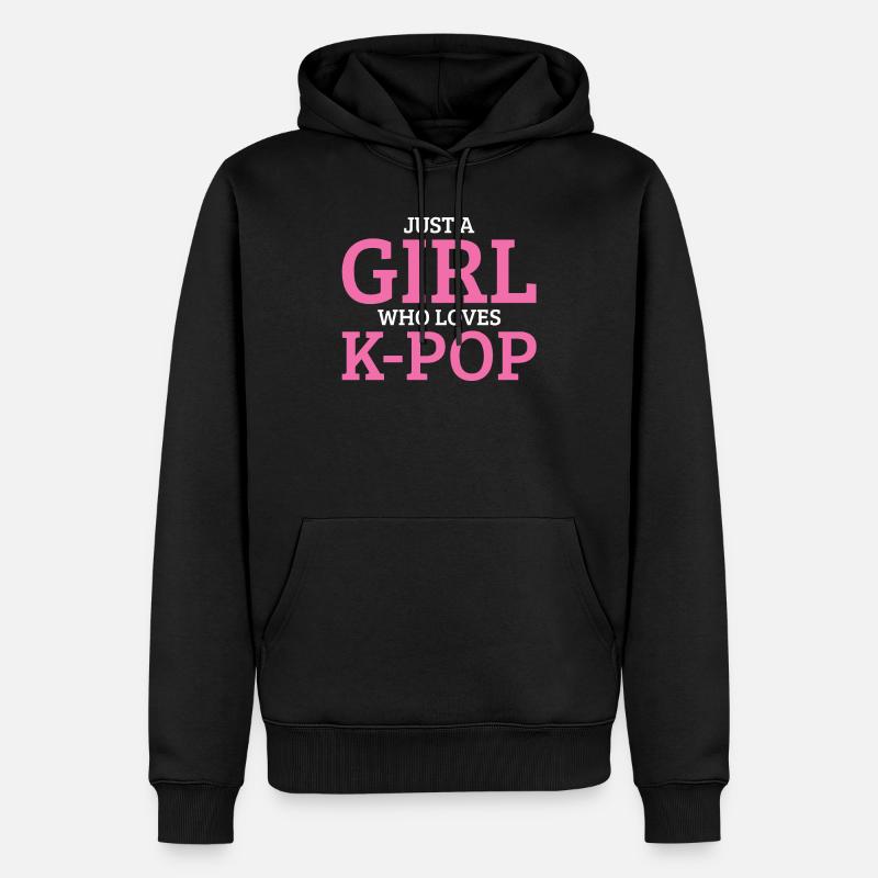 K-Pop - Sweat à capuche Premium bio Homme - noir