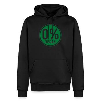 Anti-Vegan - Männer Premium Bio Hoodie - Schwarz - Vorne - Nico (187cm)